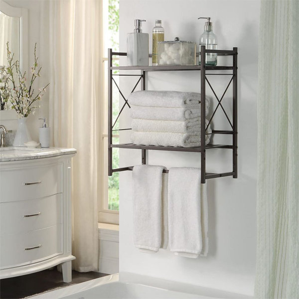 Latitude Run® Lacorya Metal Wall Mounted Bathroom Shelves Wayfair Canada